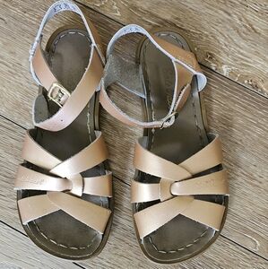 Gold saltwater sandals